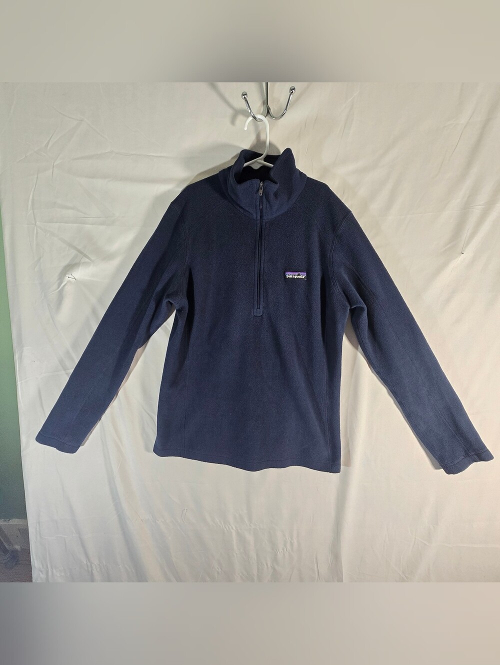 Men's Patagonia 1/4 Zip Fleece Navy Pullover Sz. S